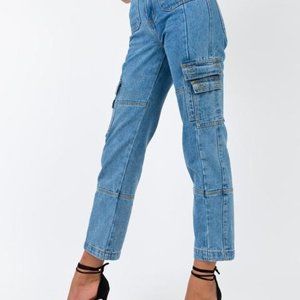 PRINCESS POLLY The Stacey Jeans Denim Blue